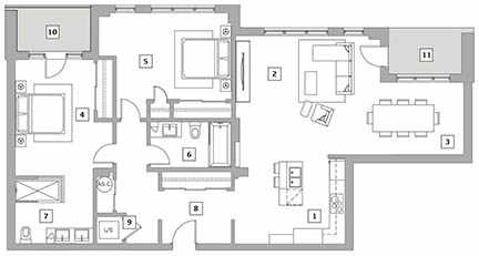 402 - 4th floor - 1 475 sq. ft.