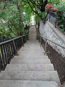 photo: Stairway on Lansdowne Ridge