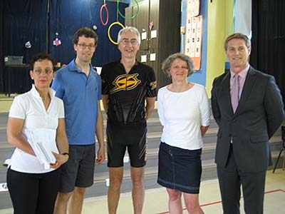 Mike Deegan Vélo Québec instructors and school officials