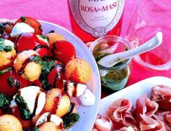 Prosciutto e Melone <br>with Insalata Caprese