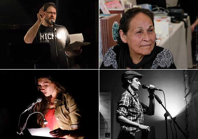 Jocelyn Thouin (photo : Normand Laporte), Josephine Bacon (photo : Niane Naiane), Marie-Paule Grimaldi (photo : Julie D'Amour-Leger), Isabelle St-Pierre (photo : Mathieu Poirier) – WestmountMag.ca