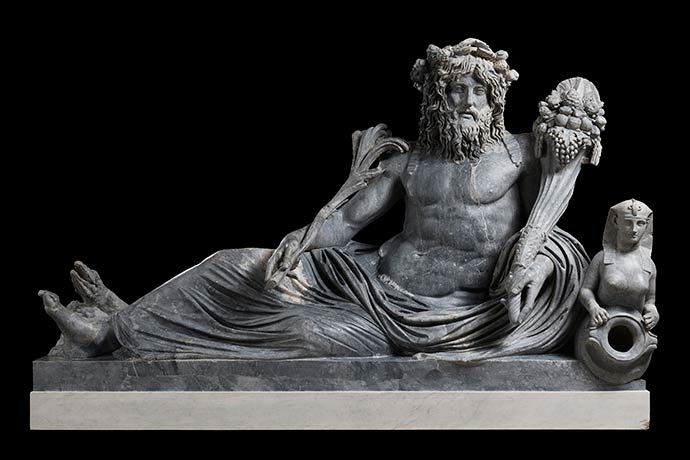 Allégorie du Nil, dite Le Nil Barberini-Albani, 69-96 AEC, Rome, époque impériale, dynastie des Flaviens. Rome, collection Torlonia. © Fondazione Torlonia. Photo Lorenzo De Masi
