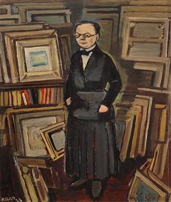 Georges Kars, Portrait de Berthe Weill, 1933. © Maxime Champion