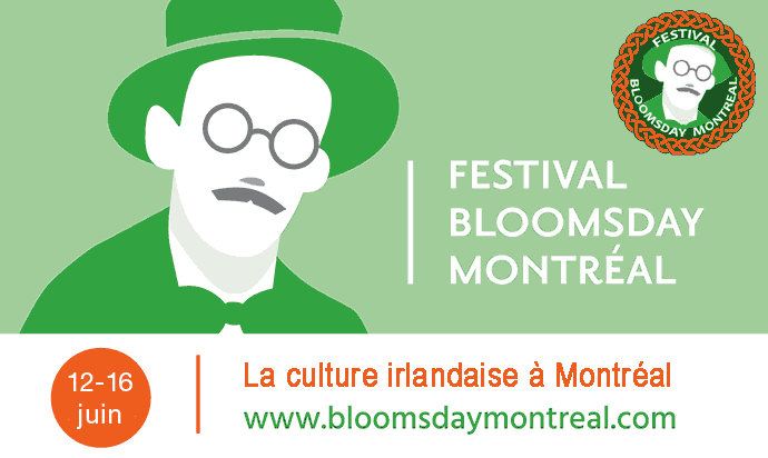Festival Bloomsday Montréal - 12 au 16 juin 2019 – WestmountMag.ca