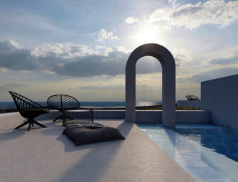 Arched residencies <br>on Santorini island