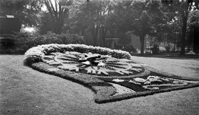 L'horloge florale parc Westmount - Westmount Floral Clock 1947