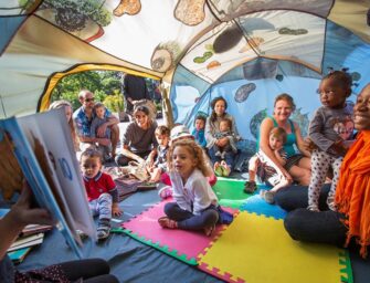 Les familles invitées <br>aux Jardins Gamelin