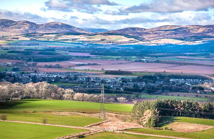 Laurencekirk from Garvock Hill 