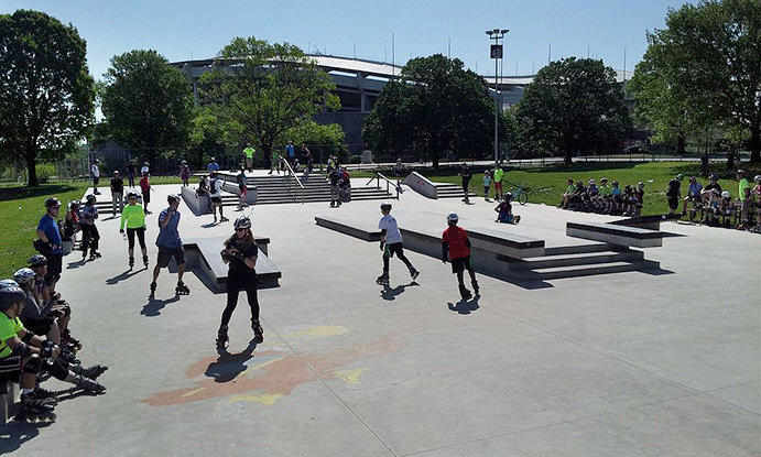 Maloof Skate Park in Washington D.C.