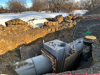 sewer work at Meadowbrook - WestmountMag.ca