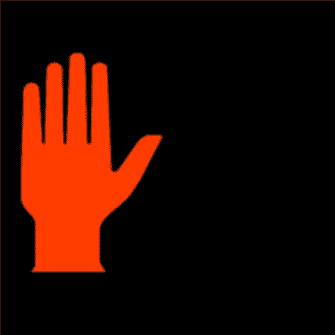 Pedestrian flashing hand signal - WestmountMag.ca