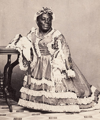 Rare photograph of Thomas Dilward in drag