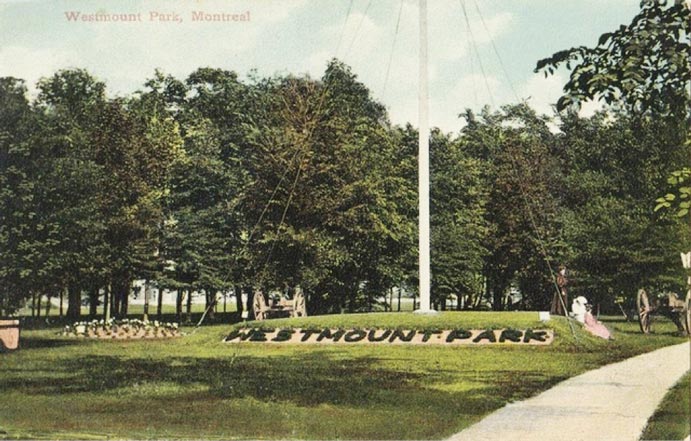 Westmount park postcard